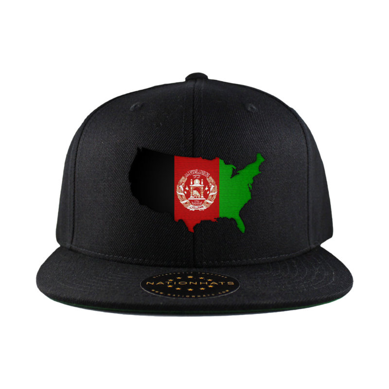 Afghan American MapFlag™ | 6-Panel Snapback Cap
