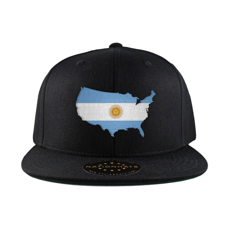 Argentinian American MapFlag™ | 6-Panel Snapback Cap