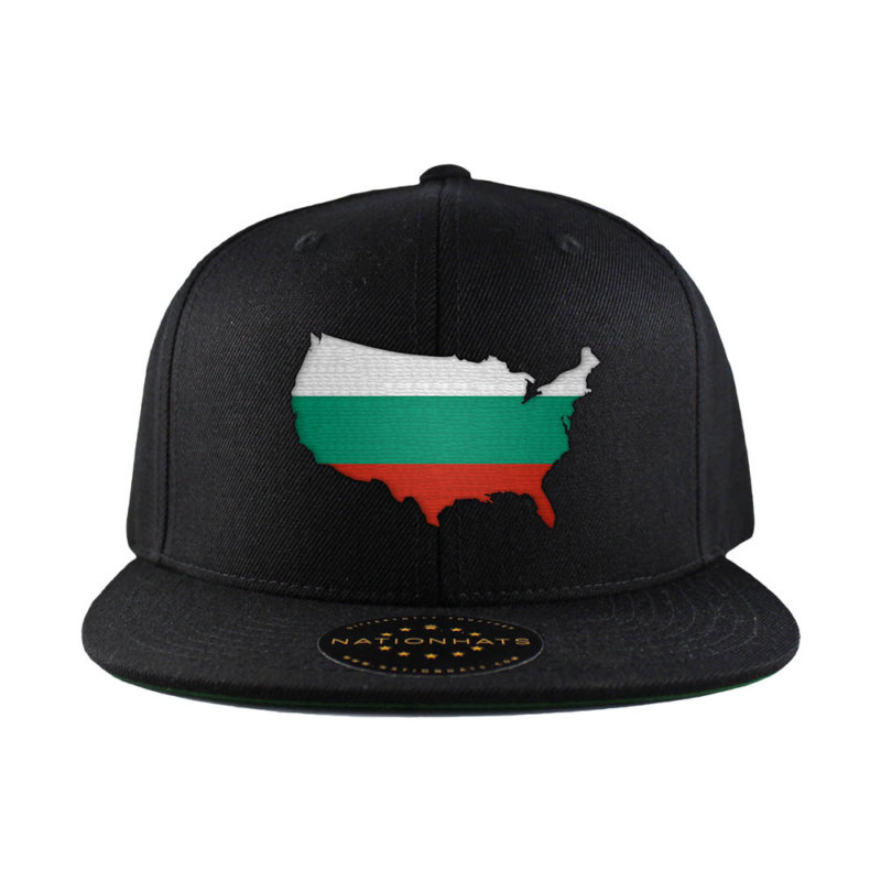Bulgarian American MapFlag™ | 6-Panel Snapback Cap