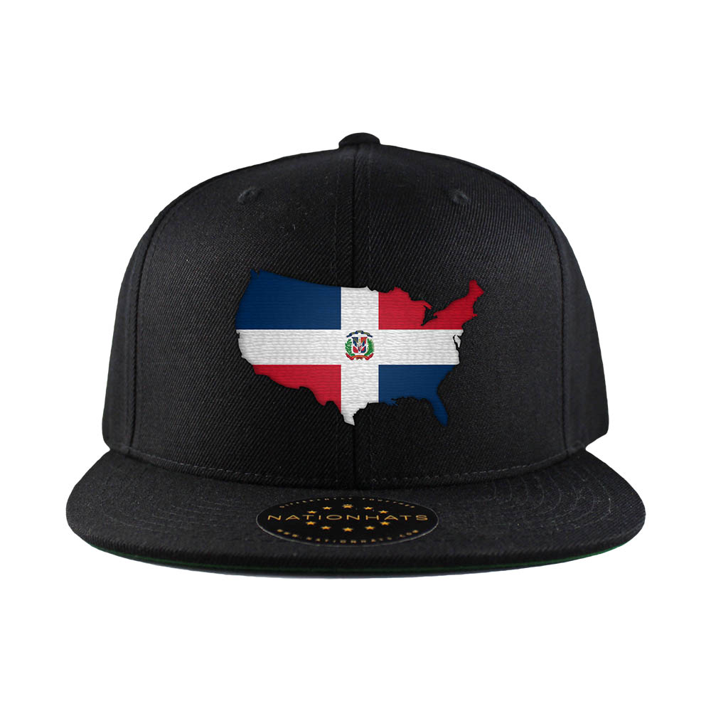 Dominican American MapFlag™ | 6-Panel Snapback Cap