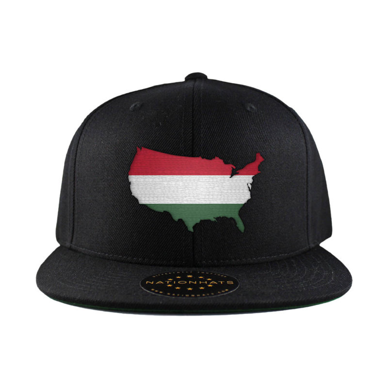 Hungarian American MapFlag™ | 6-Panel Snapback Cap