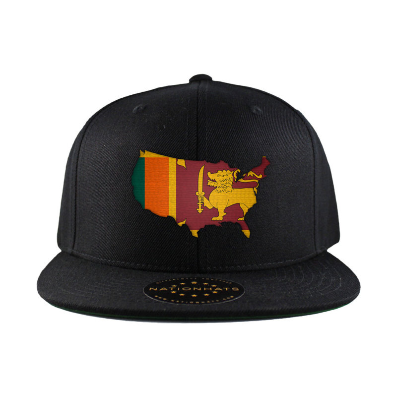 Sri Lankan American MapFlag™ | 6-Panel Snapback Cap