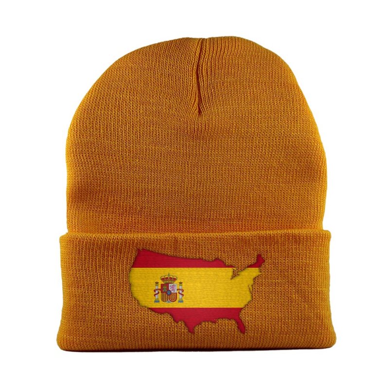 Spanish American MapFlag™ | Cuffed Knit Beanie Hat