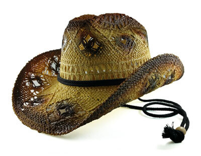 These western cowboy hats made from recycled paper are durable and provide a great style and comfortable fit.