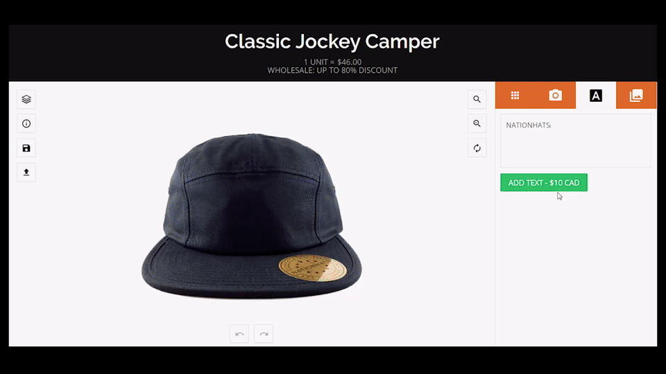 Create your own custom caps and hats online