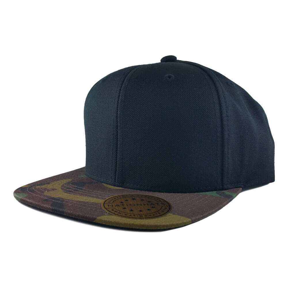 Blank Flexfit 2-Tone Camo Snapback Cap | Nationhats